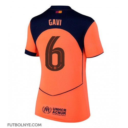 Camiseta Barcelona Paez Gavi #6 Tercera Equipación para mujer 2025-26 manga corta